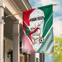 Personalized Mexico Soccer Duck Garden Flag Mexican Flag Cape Soccer Ball