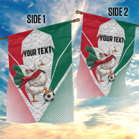 Personalized Mexico Soccer Duck Garden Flag Mexican Flag Cape Soccer Ball