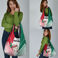 Personalized Mexico Soccer Duck Grocery Bag Mexican Flag Cape Soccer Ball