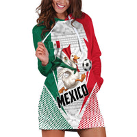 Personalized Mexico Soccer Duck Hoodie Dress Mexican Flag Cape Soccer Ball