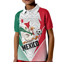 Personalized Mexico Soccer Duck Kid Polo Shirt Mexican Flag Cape Soccer Ball
