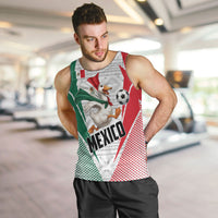 Personalized Mexico Soccer Duck Men Tank Top Mexican Flag Cape Soccer Ball