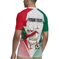 Personalized Mexico Soccer Duck Rugby Jersey Mexican Flag Cape Soccer Ball