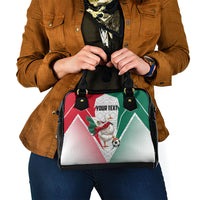 Personalized Mexico Soccer Duck Shoulder Handbag Mexican Flag Cape Soccer Ball