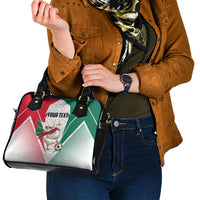 Personalized Mexico Soccer Duck Shoulder Handbag Mexican Flag Cape Soccer Ball