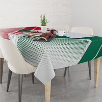 Personalized Mexico Soccer Duck Tablecloth Mexican Flag Cape Soccer Ball