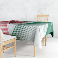 Personalized Mexico Soccer Duck Tablecloth Mexican Flag Cape Soccer Ball