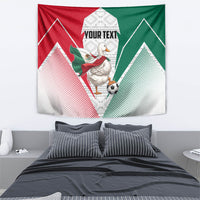 Personalized Mexico Soccer Duck Tapestry Mexican Flag Cape Soccer Ball