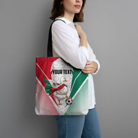 Personalized Mexico Soccer Duck Tote Bag Mexican Flag Cape Soccer Ball