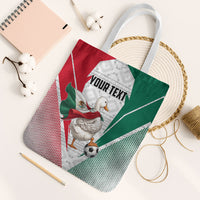 Personalized Mexico Soccer Duck Tote Bag Mexican Flag Cape Soccer Ball