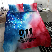 Patriotic 911 Memorial Patriot Day Bedding Set American Flag and Bald Eagle - Wonder Print Shop