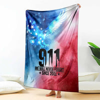 Patriotic 911 Memorial Patriot Day Blanket American Flag and Bald Eagle - Wonder Print Shop