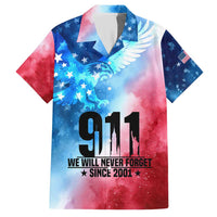 Patriotic 911 Memorial Patriot Day Hawaiian Shirt American Flag and Bald Eagle - Wonder Print Shop