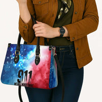 Patriotic 911 Memorial Patriot Day Leather Bag American Flag and Bald Eagle - Wonder Print Shop