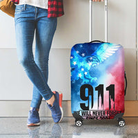 Patriotic 911 Memorial Patriot Day Luggage Cover American Flag and Bald Eagle - Wonder Print Shop