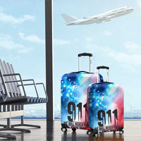 Patriotic 911 Memorial Patriot Day Luggage Cover American Flag and Bald Eagle - Wonder Print Shop