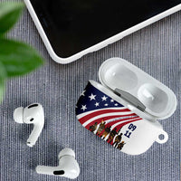 911 Memorial AirPods Case Patriot Day American Flag and Soldier Silhouette Honor and Remember - Wonder Print Shop