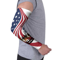 911 Memorial Arm Sleeves Patriot Day American Flag and Soldier Silhouette Honor and Remember - Wonder Print Shop