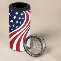 911 Memorial 4 in 1 Can Cooler Tumbler Patriot Day American Flag and Soldier Silhouette Honor and Remember - Wonder Print Shop