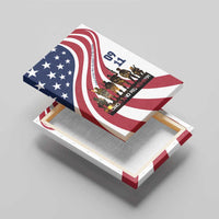 911 Memorial Canvas Wall Art Patriot Day American Flag and Soldier Silhouette Honor and Remember - Wonder Print Shop