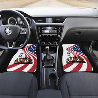 911 Memorial Car Mats Patriot Day American Flag and Soldier Silhouette Honor and Remember - Wonder Print Shop