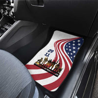 911 Memorial Car Mats Patriot Day American Flag and Soldier Silhouette Honor and Remember - Wonder Print Shop