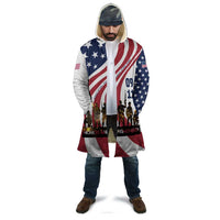 911 Memorial Cloak Patriot Day American Flag and Soldier Silhouette Honor and Remember - Wonder Print Shop