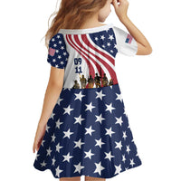 911 Memorial Family Matching Off Shoulder Maxi Dress and Hawaiian Shirt Patriot Day American Flag and Soldier Silhouette Honor and Remember - Wonder Print Shop