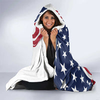 911 Memorial Hooded Blanket Patriot Day American Flag and Soldier Silhouette Honor and Remember - Wonder Print Shop