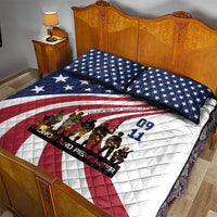 911 Memorial Quilt Bed Set Patriot Day American Flag and Soldier Silhouette Honor and Remember - Wonder Print Shop
