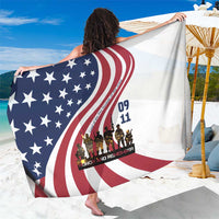 911 Memorial Sarong Patriot Day American Flag and Soldier Silhouette Honor and Remember - Wonder Print Shop