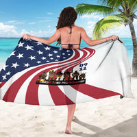 911 Memorial Sarong Patriot Day American Flag and Soldier Silhouette Honor and Remember - Wonder Print Shop