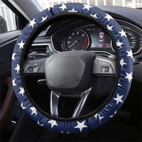 911 Memorial Steering Wheel Cover Patriot Day American Flag and Soldier Silhouette Honor and Remember - Wonder Print Shop