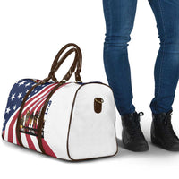 911 Memorial Travel Bag Patriot Day American Flag and Soldier Silhouette Honor and Remember - Wonder Print Shop