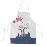 Patriot Day 911 Memorial Apron American Flag and New York City Skyline Design - Wonder Print Shop
