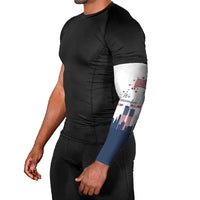 Patriot Day 911 Memorial Arm Sleeves American Flag and New York City Skyline Design - Wonder Print Shop