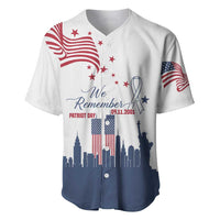 Patriot Day 911 Memorial Baseball Jersey American Flag and New York City Skyline Design - Wonder Print Shop