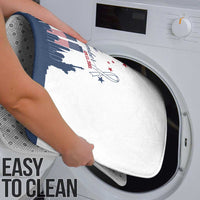 Patriot Day 911 Memorial Bathroom Set American Flag and New York City Skyline Design - Wonder Print Shop