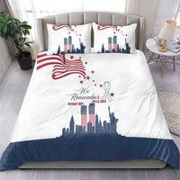 Patriot Day 911 Memorial Bedding Set American Flag and New York City Skyline Design - Wonder Print Shop