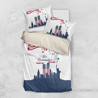 Patriot Day 911 Memorial Bedding Set American Flag and New York City Skyline Design - Wonder Print Shop