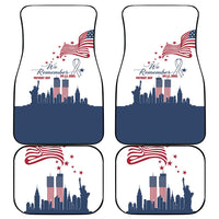 Patriot Day 911 Memorial Car Mats American Flag and New York City Skyline Design - Wonder Print Shop