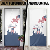 Patriot Day 911 Memorial Door Cover American Flag and New York City Skyline Design - Wonder Print Shop