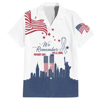 Patriot Day 911 Memorial Family Matching Puletasi and Hawaiian Shirt American Flag and New York City Skyline Design - Wonder Print Shop
