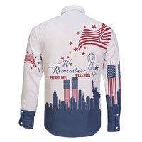 Patriot Day 911 Memorial Family Matching Tank Maxi Dress and Hawaiian Shirt American Flag and New York City Skyline Design - Wonder Print Shop