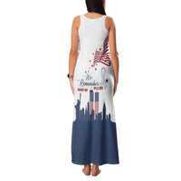 Patriot Day 911 Memorial Family Matching Tank Maxi Dress and Hawaiian Shirt American Flag and New York City Skyline Design - Wonder Print Shop