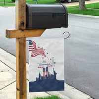 Patriot Day 911 Memorial Garden Flag American Flag and New York City Skyline Design - Wonder Print Shop