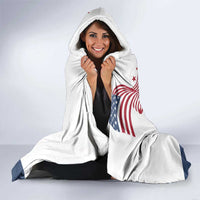 Patriot Day 911 Memorial Hooded Blanket American Flag and New York City Skyline Design - Wonder Print Shop