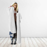 Patriot Day 911 Memorial Hooded Blanket American Flag and New York City Skyline Design - Wonder Print Shop