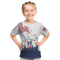 Patriot Day 911 Memorial Kid T Shirt American Flag and New York City Skyline Design - Wonder Print Shop
