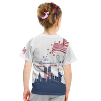 Patriot Day 911 Memorial Kid T Shirt American Flag and New York City Skyline Design - Wonder Print Shop